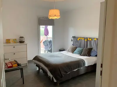 Un ou plusieurs lits dans un hébergement de l'établissement Repos à l'ile rousse