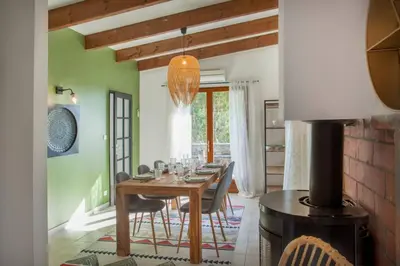 Plan de l'établissement Villa bodri, maison en pierre avec vue mer et piscine chauffée