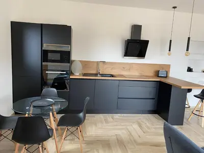 Cuisine ou kitchenette dans l'établissement Chjama di mare