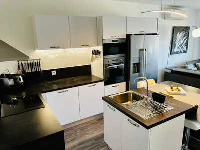 Cuisine ou kitchenette dans l'établissement Casa Petra SALGA