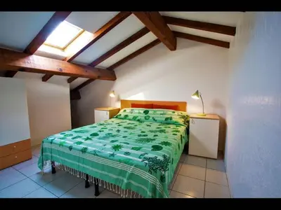 Un ou plusieurs lits dans un hébergement de l'établissement Four rooms apartment Ghisonaccia - 150 m from the beach