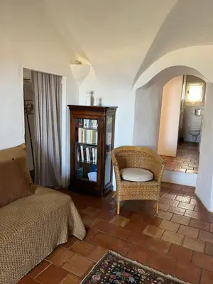Coin salon dans l'établissement Maisonette Palazzu Pigna