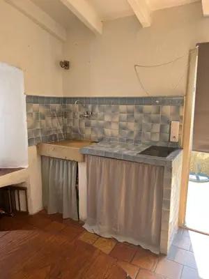 Cuisine ou kitchenette dans l'établissement Maisonette Palazzu Pigna