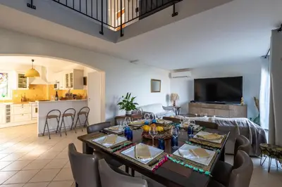 Cuisine ou kitchenette dans l'établissement Aria - Vue Mer