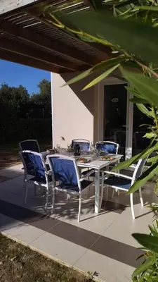Plan de l'établissement Maison duplex 2 chambres, avec jardin, 800m plage