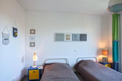 Un ou plusieurs lits dans un hébergement de l'établissement Villa U Spanu