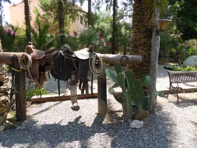 Jardin de l'établissement Relais de Bravone