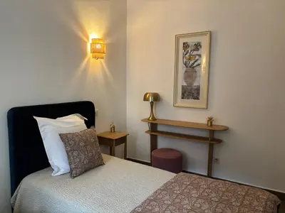 Un ou plusieurs lits dans un hébergement de l'établissement Hotel U Campanile