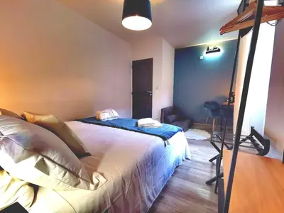 Un ou plusieurs lits dans un hébergement de l'établissement Chambre d'hôtes casa di l'apa