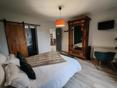 Un ou plusieurs lits dans un hébergement de l'établissement Chambre d'hôtes casa di l'apa