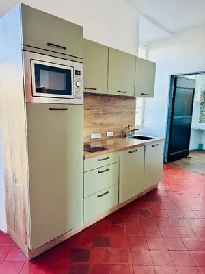 Cuisine ou kitchenette dans l'établissement Tour XIIIe siècle, vue mer, Cap Corse