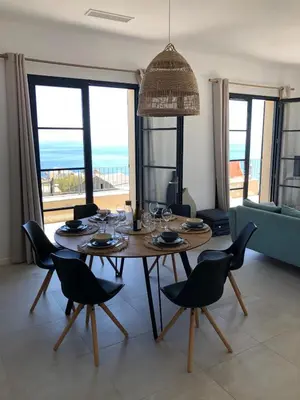 Coin salon dans l'établissement Villa Hugo