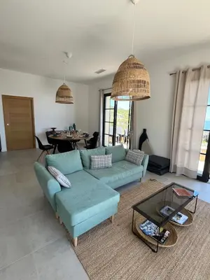 Coin salon dans l'établissement Villa Hugo