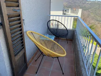 Balcon ou terrasse dans l'établissement Levé du soleil sur la mer