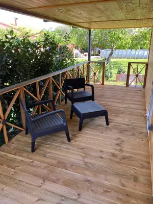 Balcon ou terrasse dans l'établissement L ASCOSU