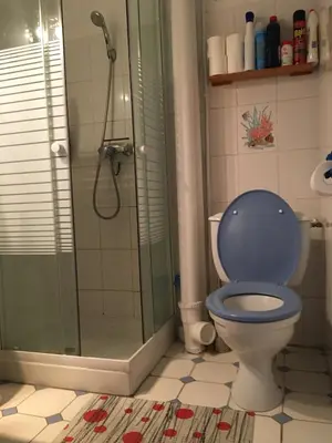 Salle de bains dans l'établissement Agriates