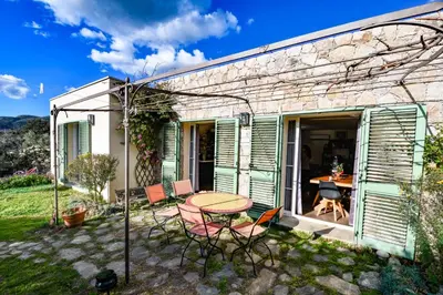 Jardin de l'établissement Villa Anna location de vacances au Calme en Corse à proximité de Calvi