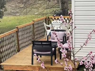 Balcon ou terrasse dans l'établissement Le coin tranquille