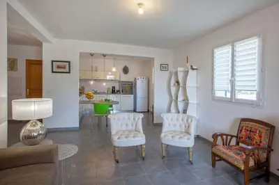 Cuisine ou kitchenette dans l'établissement Casa Chjara Maria