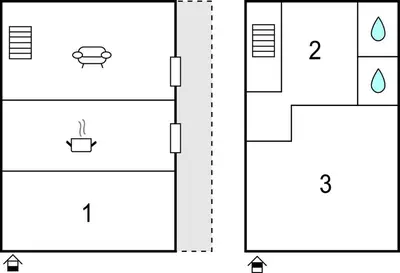 Plan de l'établissement 3 Bedroom Nice Home In Pietra Di Verde