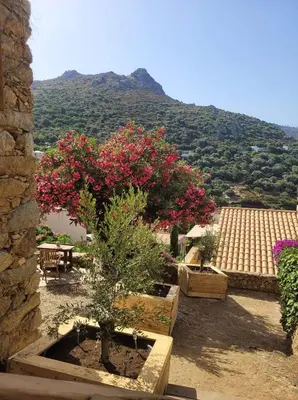 Vue générale sur la montagne ou vue sur la montagne depuis la maison de vacances