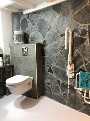 Salle de bains dans l'établissement Cap Corse - Grande maison au bord de mer - PMR