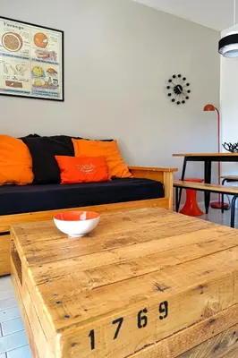 Coin salon dans l'établissement CASA di u cuginu