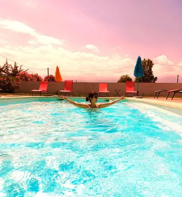 Piscine de l'établissement Campo Vecchio Kamerops et piscine ou située à proximité