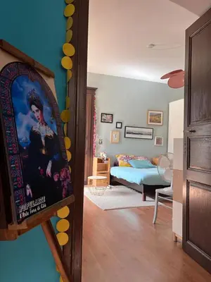 Un ou plusieurs lits dans un hébergement de l'établissement Joli appartement F2 centre ville de Corte
