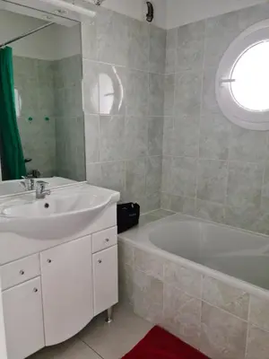 Salle de bains dans l'établissement Maria stella