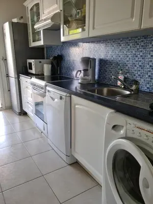 Cuisine ou kitchenette dans l'établissement Maria stella