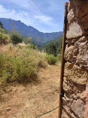Vue générale sur la montagne ou vue sur la montagne depuis la maison de vacances