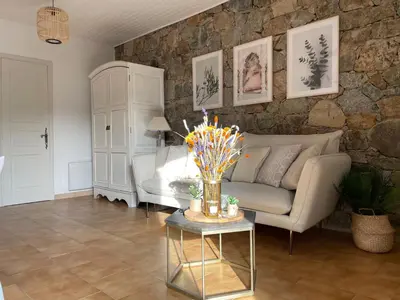Coin salon dans l'établissement U Pagliaghju