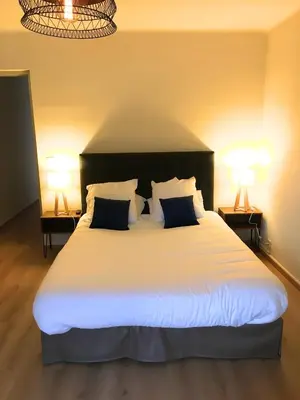 Un ou plusieurs lits dans un hébergement de l'établissement Appartements Les résidences du port La Siesta