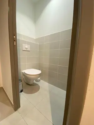 Salle de bains dans l'établissement Gîte à la ferme chez Félix et Marie-Ca