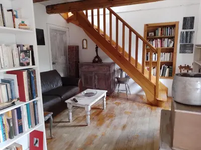 Coin salon dans l'établissement Maison de caractère au coeur de la corse rurale