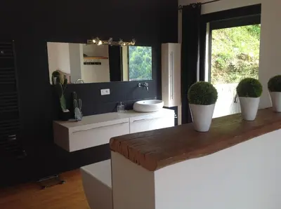 Cuisine ou kitchenette dans l'établissement Villa St Exupery