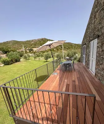 Vue générale sur la montagne ou vue sur la montagne depuis la maison de vacances