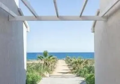 Vue générale sur la mer ou vue sur la mer prise depuis la villa