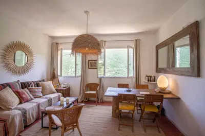 Coin salon dans l'établissement Maison A Luna