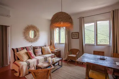 Coin salon dans l'établissement Maison A Luna