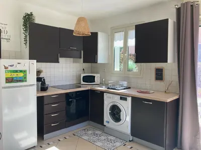 Cuisine ou kitchenette dans l'établissement A Muredda di Lozari