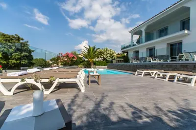 Balcon ou terrasse dans l'établissement Hotel Villa R
