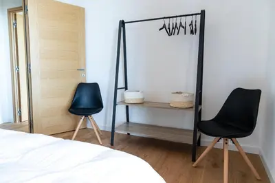 Un ou plusieurs lits dans un hébergement de l'établissement Villa HUGO, Neuve, 8 pers, pisc chauffée,