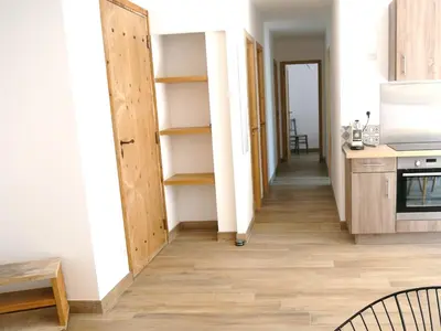 Cuisine ou kitchenette dans l'établissement Villa Agliastru à 900m de la plage de Lozari