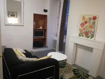 Coin salon dans l'établissement Appartement au coeur de la citadelle