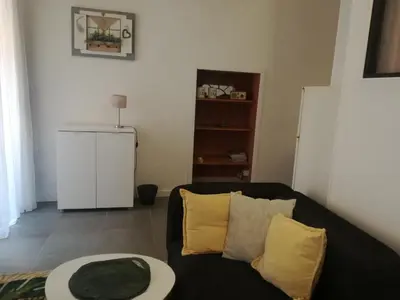 Coin salon dans l'établissement Appartement au coeur de la citadelle