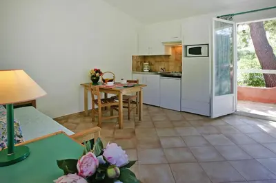 Cuisine ou kitchenette dans l'établissement Apartment by Lido Beach & Biguglia Lagoon