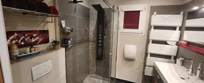 Salle de bains dans l'établissement Chambre d'hôtes Casa Lucia