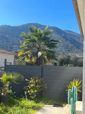 Vue générale sur la montagne ou vue sur la montagne depuis la maison de vacances